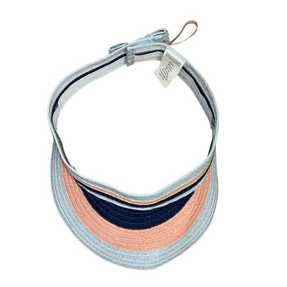 Gymboree Blue Stripe Visor Girls Hat(Size XS/S) - Picture 3 of 7